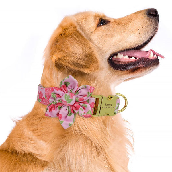 Flower Personalized Collar