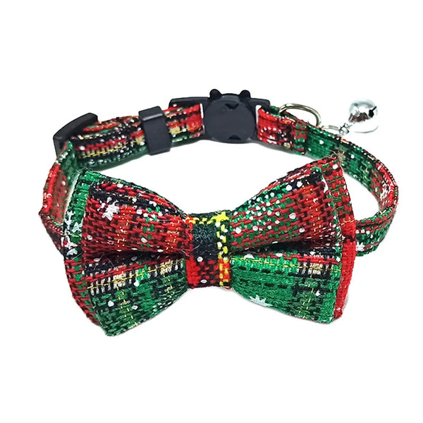 Breakaway Bow Tie Cat Collar With Bell