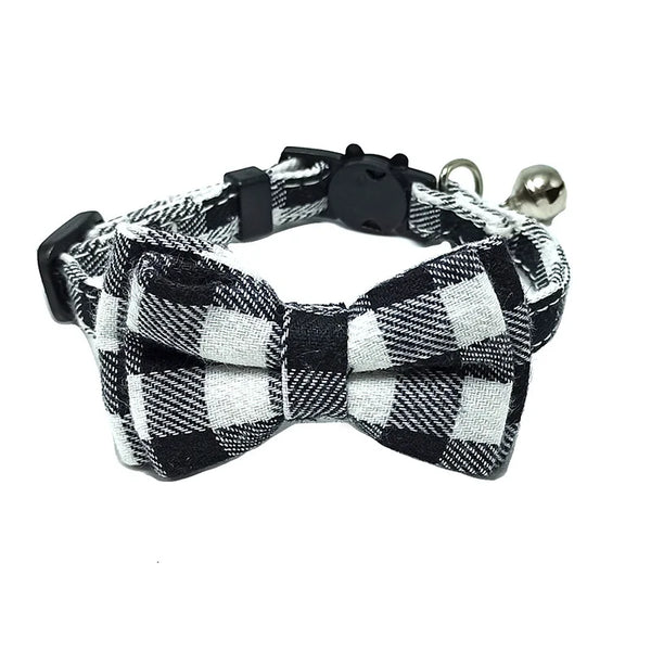 Breakaway Bow Tie Cat Collar With Bell