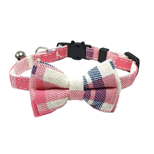 Breakaway Bow Tie Cat Collar With Bell