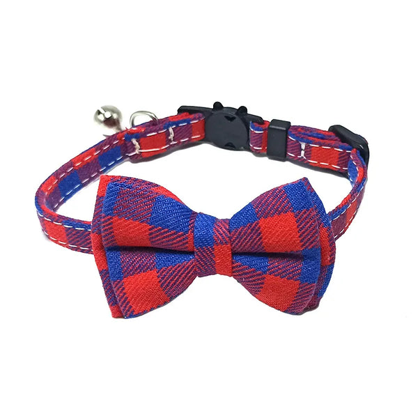 Breakaway Bow Tie Cat Collar With Bell