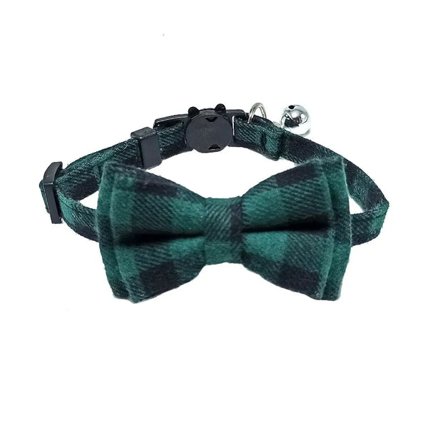 Breakaway Bow Tie Cat Collar With Bell