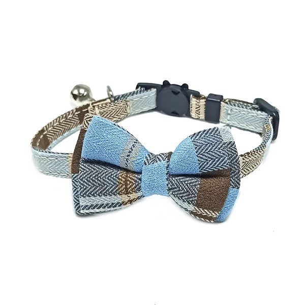 Breakaway Bow Tie Cat Collar With Bell