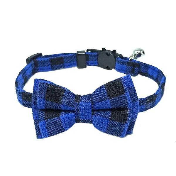 Breakaway Bow Tie Cat Collar With Bell