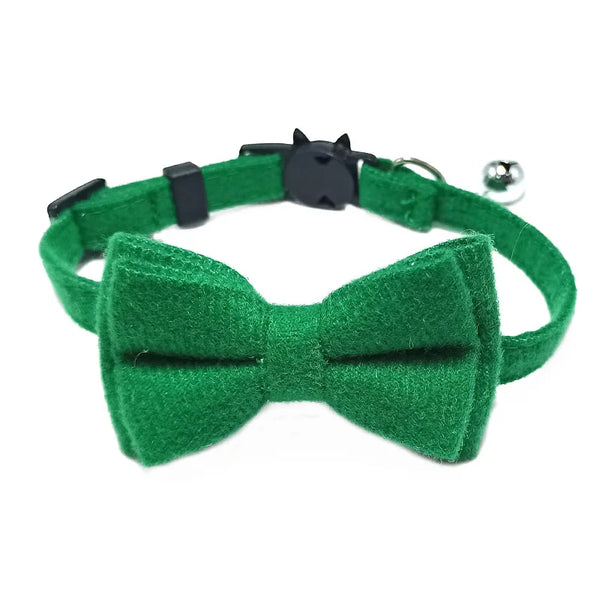 Breakaway Bow Tie Cat Collar With Bell