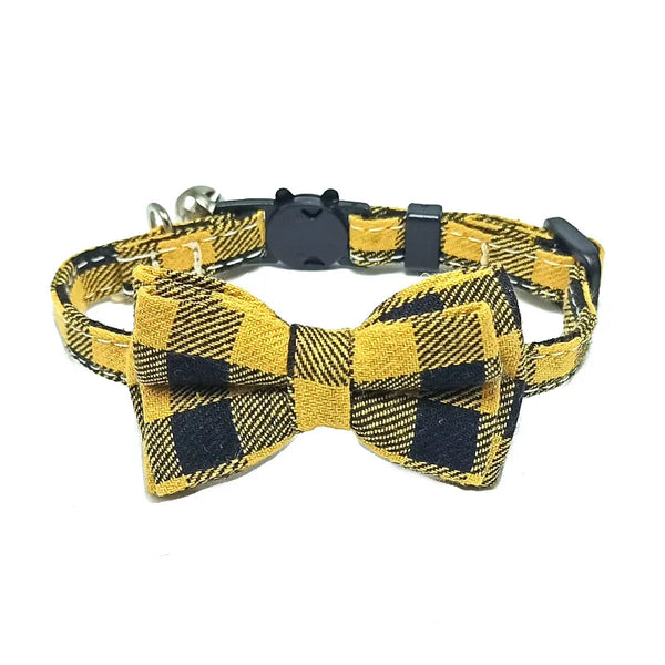 Breakaway Bow Tie Cat Collar With Bell