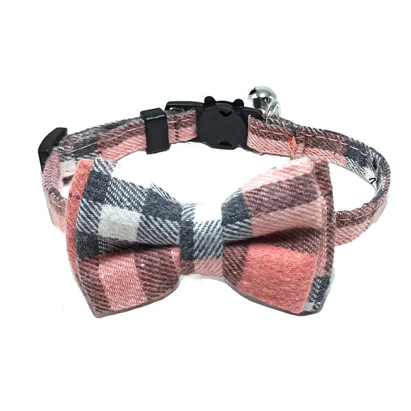 Breakaway Bow Tie Cat Collar With Bell