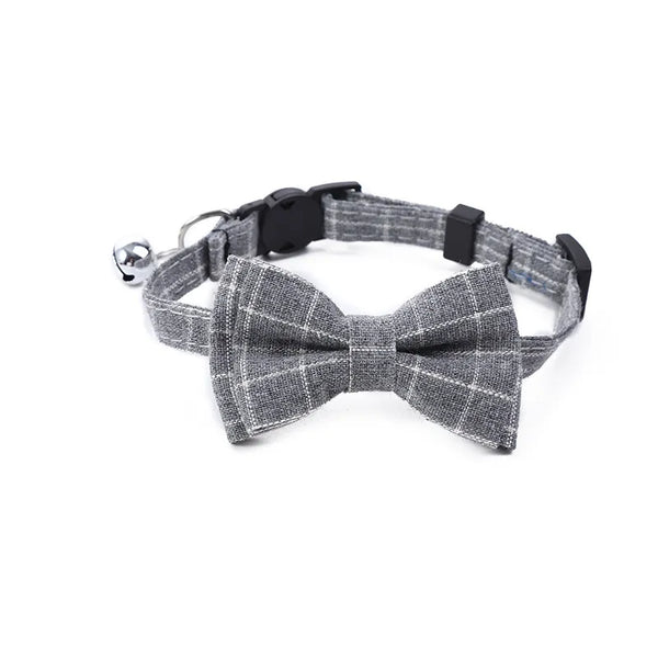 Breakaway Bow Tie Cat Collar With Bell