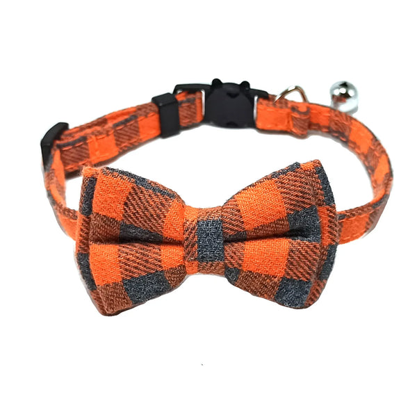 Breakaway Bow Tie Cat Collar With Bell