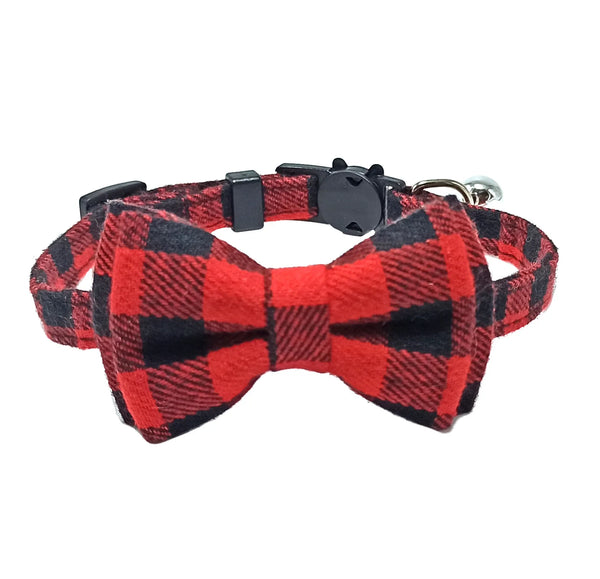 Breakaway Bow Tie Cat Collar With Bell