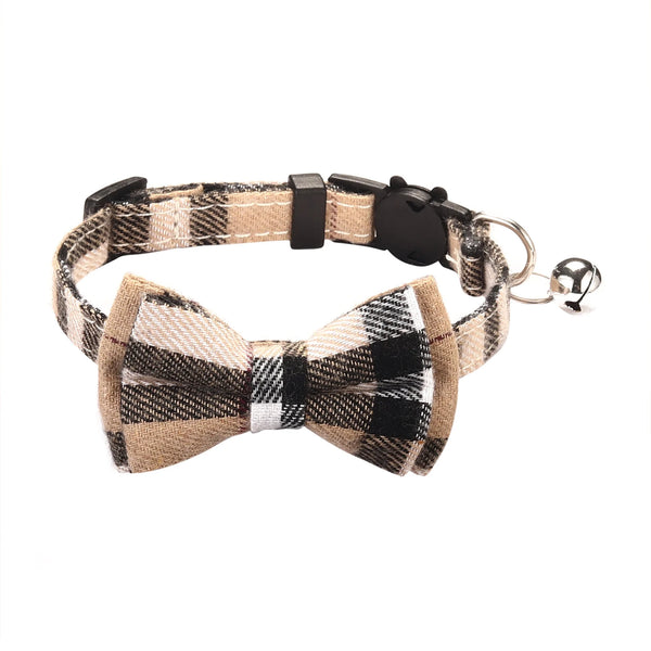 Breakaway Bow Tie Cat Collar With Bell