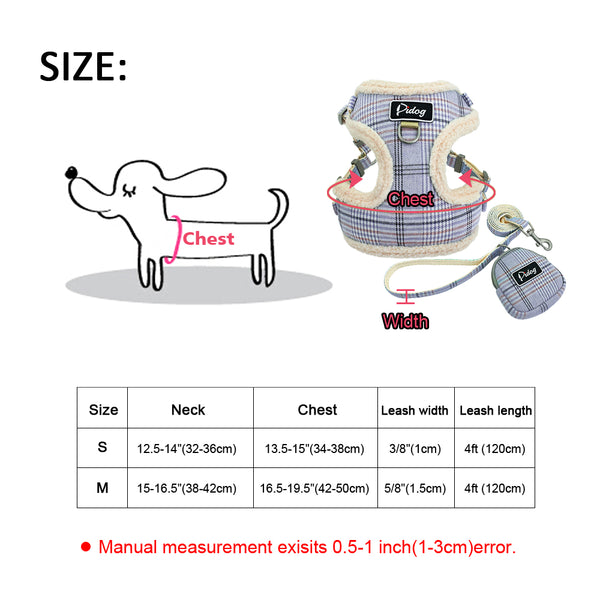 Soft Harnesses Vest Leash Set