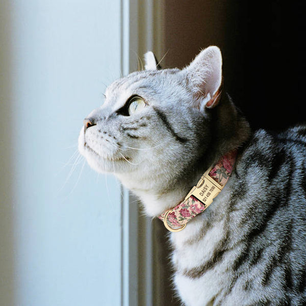 Personalized Floral ID Collar