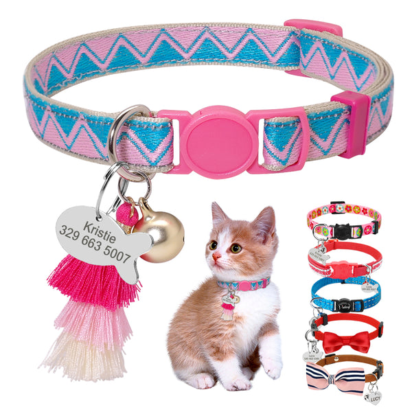 Cat Collar with Personalized Tag