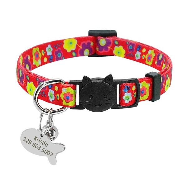 Cat Collar with Personalized Tag