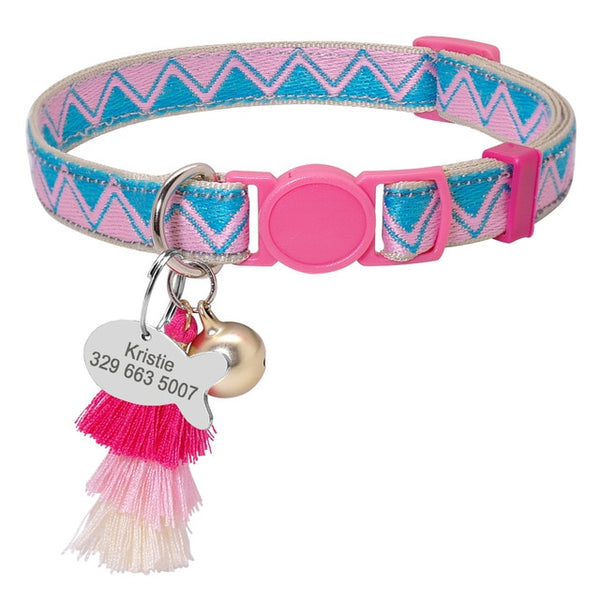 Cat Collar with Personalized Tag