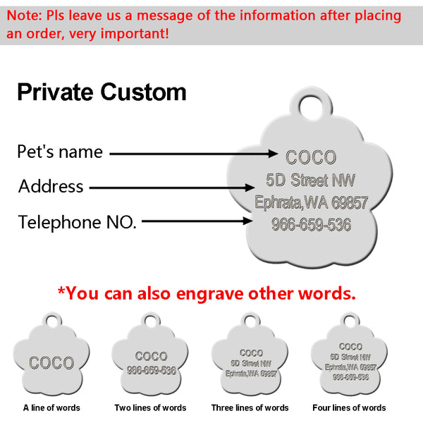 Personalized Pet ID Tag