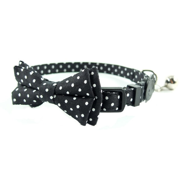 Breakaway Bow Tie Cat Collar With Bell