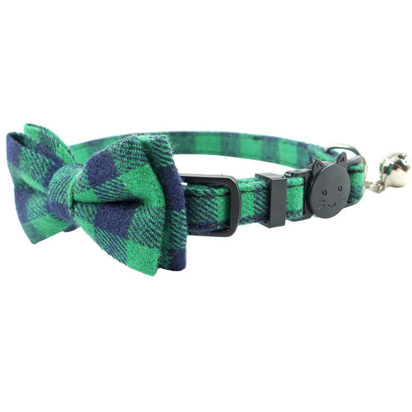 Breakaway Bow Tie Cat Collar With Bell