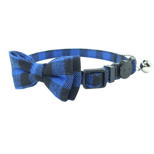 Breakaway Bow Tie Cat Collar With Bell