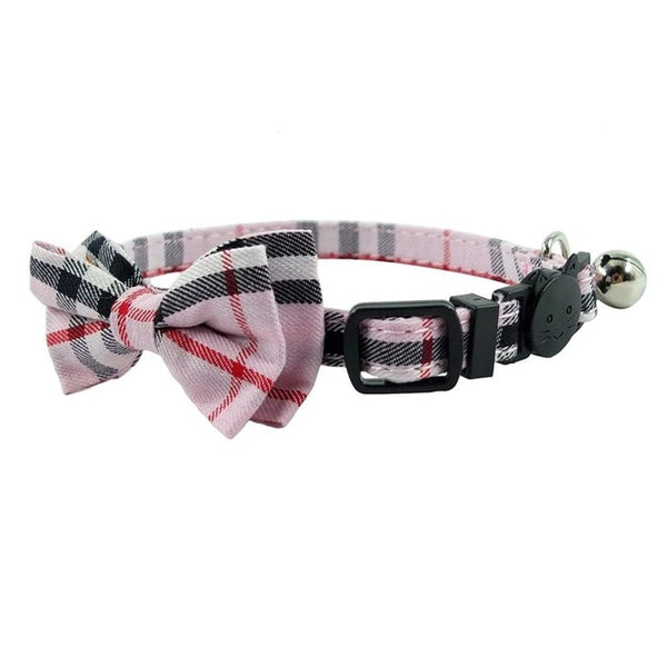 Breakaway Bow Tie Cat Collar With Bell