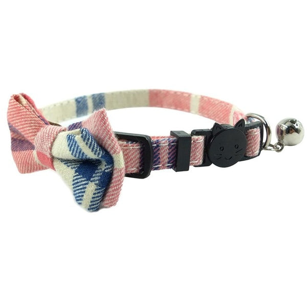 Breakaway Bow Tie Cat Collar With Bell