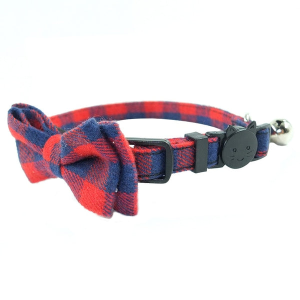 Breakaway Bow Tie Cat Collar With Bell