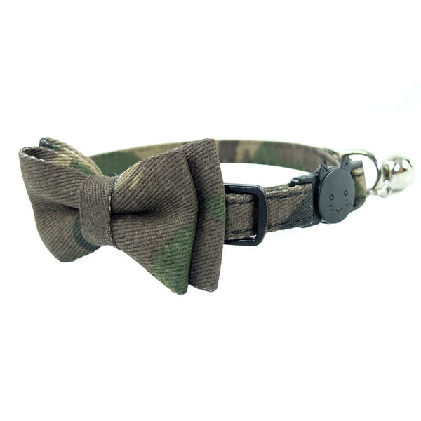 Breakaway Bow Tie Cat Collar With Bell