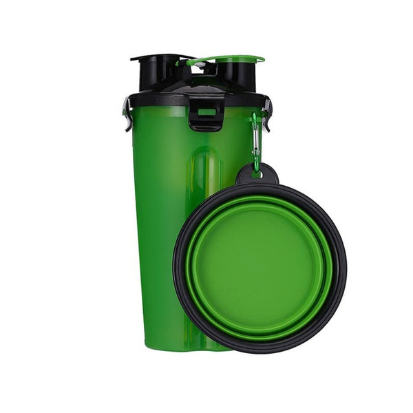 Portable 2 in 1 Pet Food Water Container