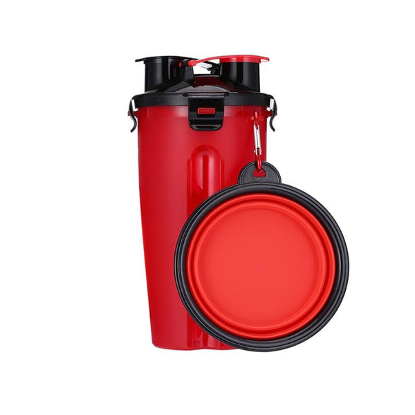 Portable 2 in 1 Pet Food Water Container