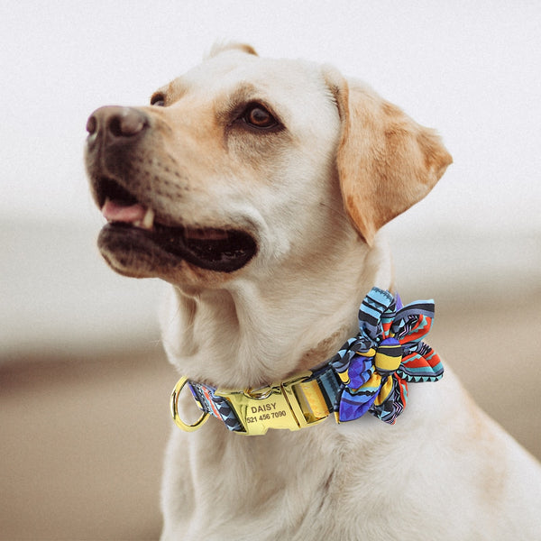 Flower Personalized Collar