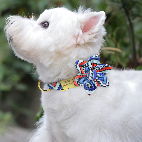 Flower Personalized Collar