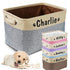 Personalized Dog Toys Storage Basket Bin