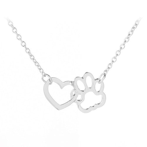Paw and Heart Necklaces